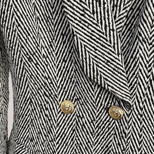 Heidi-Mode | Fischgrät-Wintermantel für Damen