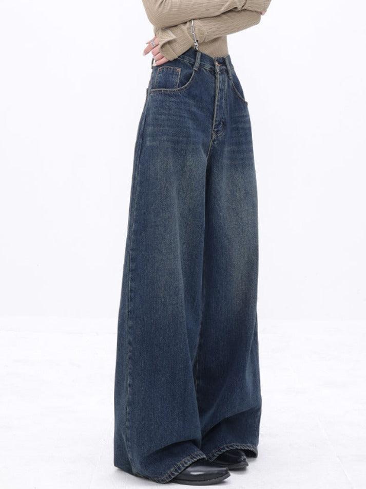 Heidi-Mode | Hoch Taillierte Slimming Lockere Gerade Boyfriend Jeans