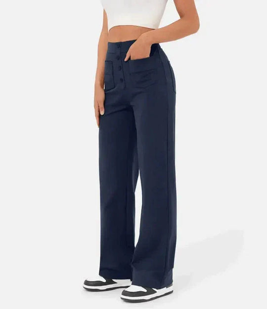 Damen Button-Down-Hose