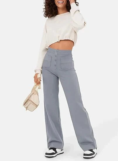 Damen Button-Down-Hose