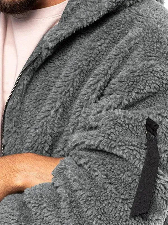 Heidi-Mode | Kapuzenfleece Männer Winterjacke