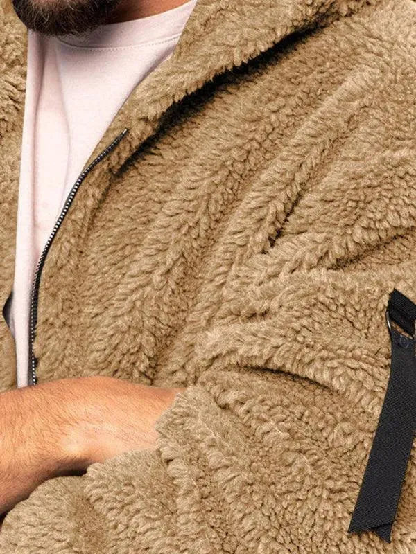 Heidi-Mode | Kapuzenfleece Männer Winterjacke