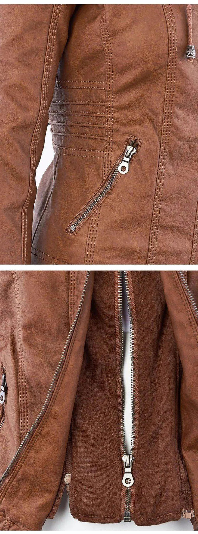 Heidi-Mode | Kapuzenlederjacken für Frauen