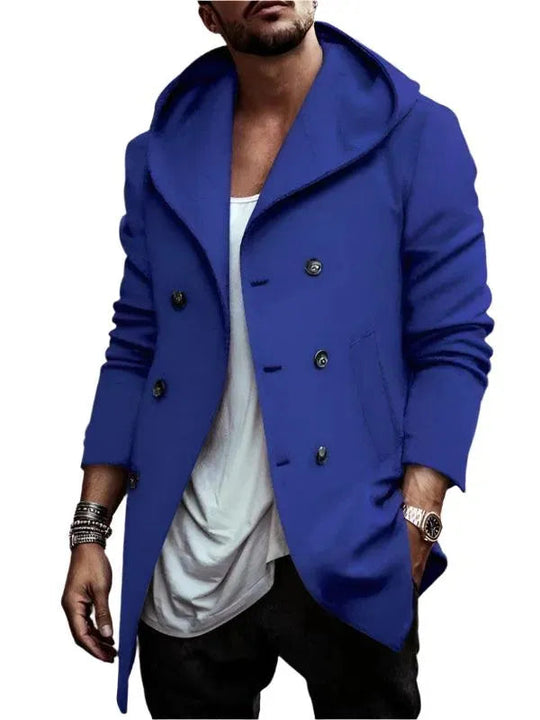 Heidi-Mode | Kapuzen Herren Doppelreißverschlus Wintermantel