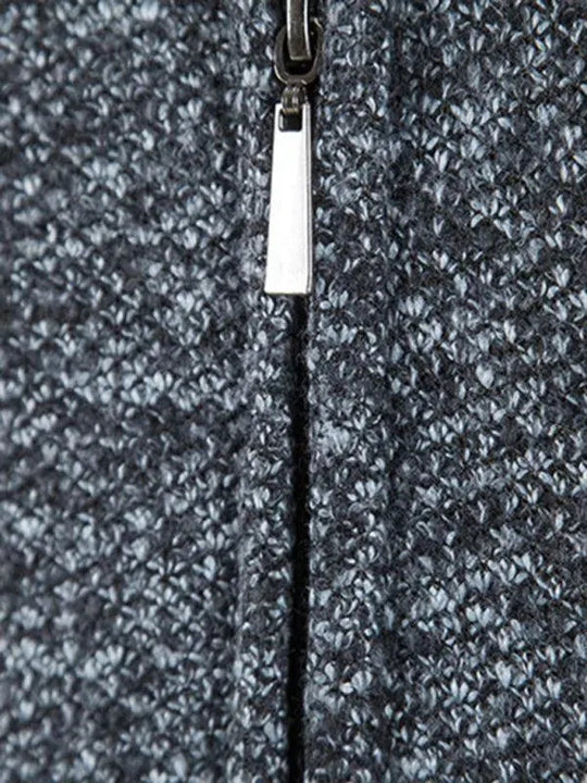 Heidi-Mode | Zipper Herren Strickjacke Pullover