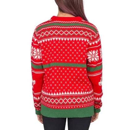 Heidi-Mode | Frohe Weihnachten, du dreckiges Tier Print Pullover Sweater