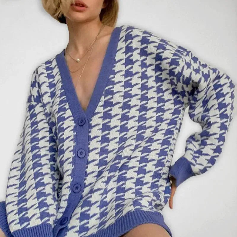 Heidi-Mode | Komfortabler Strick Frauen Strickjacke Pullover