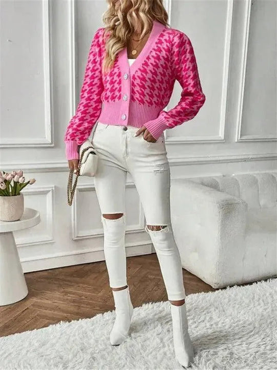 Heidi-Mode | Laternenärmel Strickjacke Pullover