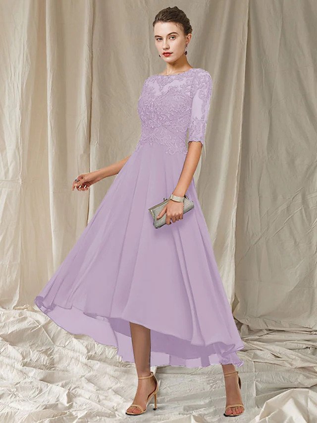 Heidi-Mode | Damen Sommer Abendkleid Lang Festkleid mit Spitze für Hochzeiten & Events