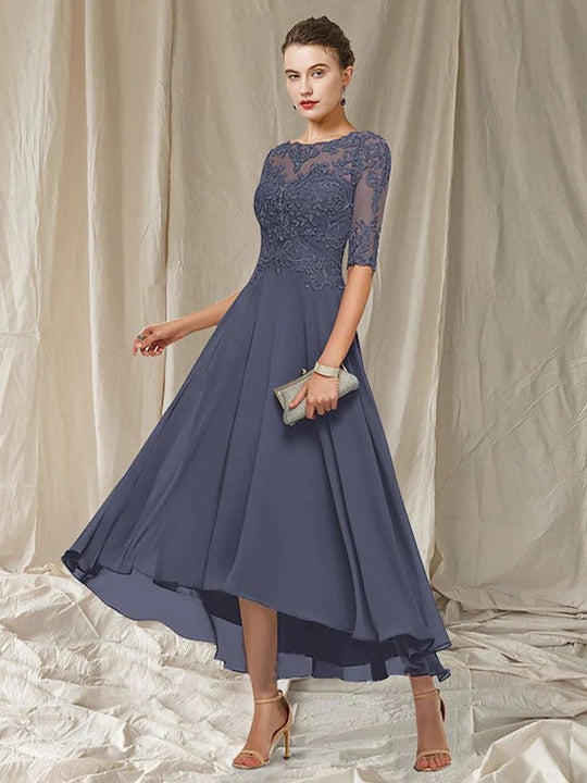 Heidi-Mode Elegantes Party-Maxikleid mit Spitze