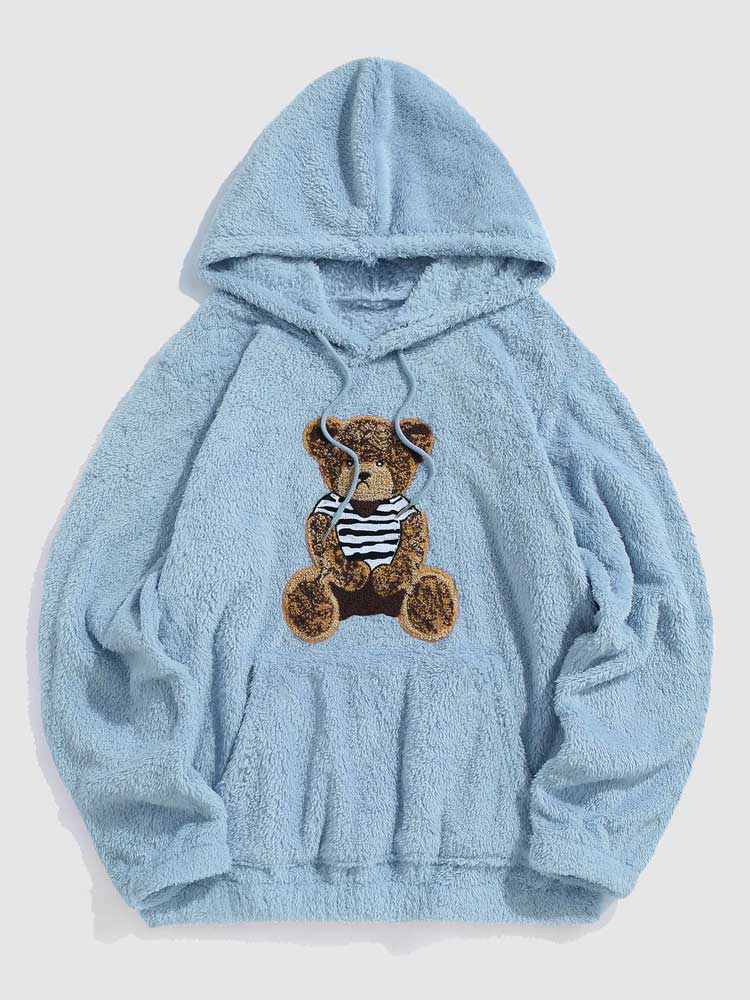 Heidi-Mode - Lässiger Winter Flauschiger Teddy Hoodie für Männer