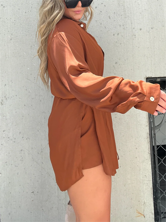 Heidi-Mode | Zeitloses Luxus Satin Set