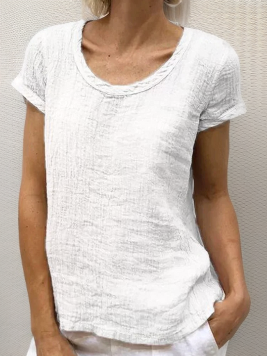 Heidi | Vintage-T-Shirt mit abgerundetem Saum
