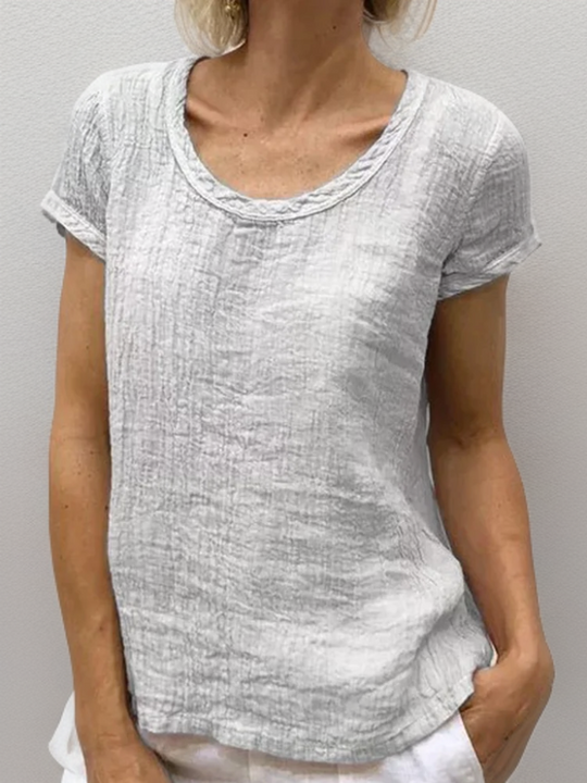 Heidi | Vintage-T-Shirt mit abgerundetem Saum