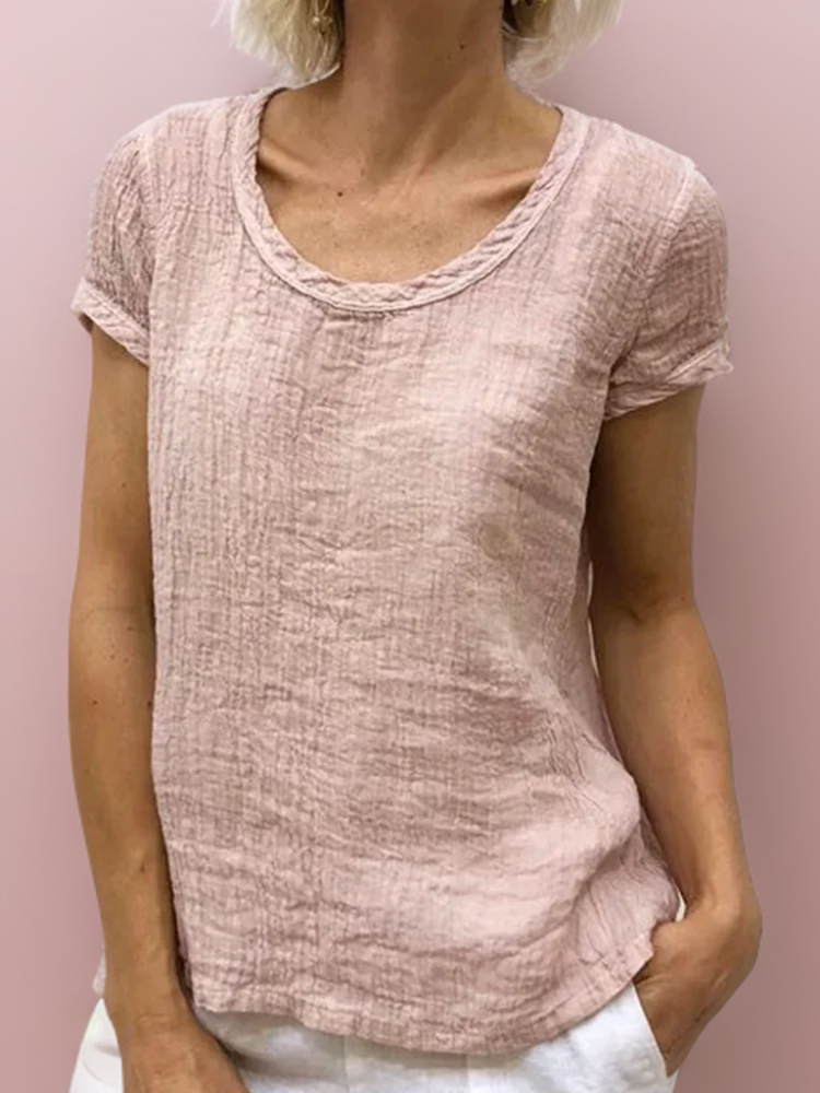 Heidi | Vintage-T-Shirt mit abgerundetem Saum