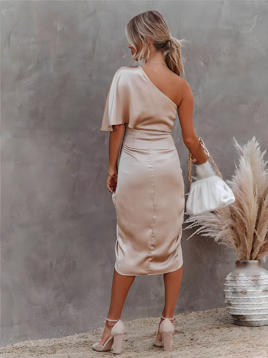Heidi-Mode | Élise Luxuriös Seiden Festkleid Pure Eleganz & Raffinierter Stil