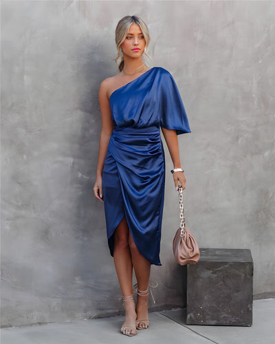 Heidi-Mode | Élise Luxuriös Seiden Festkleid Pure Eleganz & Raffinierter Stil
