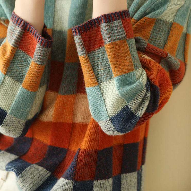 Heidi-Mode | Patchwork Rollkragenpullover von Couture