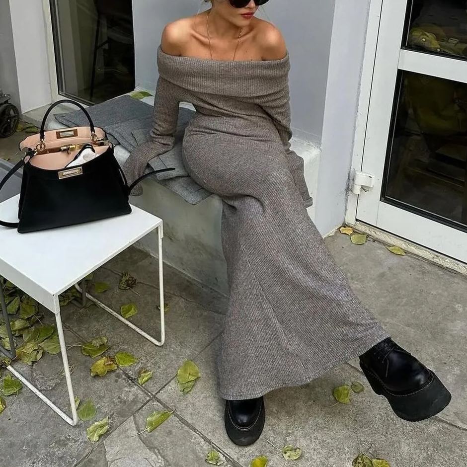 Heidi-Mode | Off-Shoulder Fitted Dress