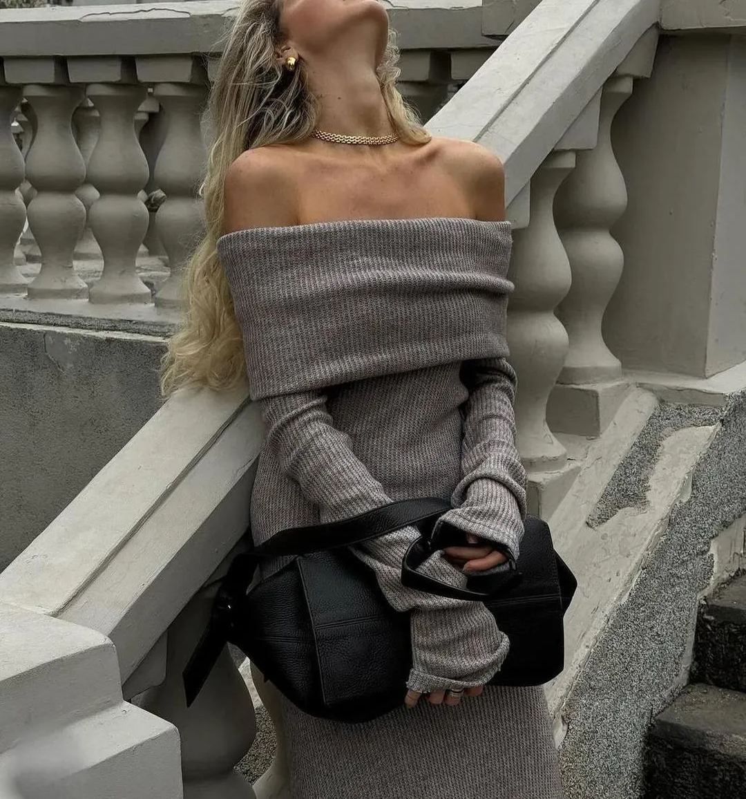 Heidi-Mode | Off-Shoulder Fitted Dress