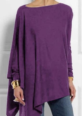 Heidi-Mode | Modischer Poncho mit Asymmetrie