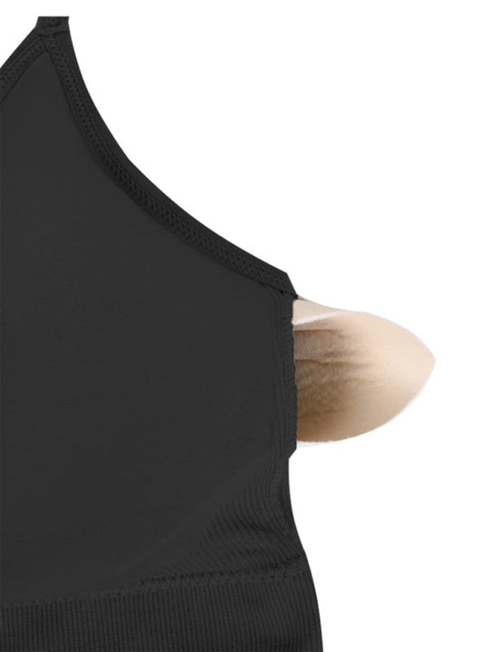 Heidi-Mode | 3Er Pack Damen Sport Bh Gepolstert Crisscross Yoga Bh Nahtlos Mittel Impact Fitness Activewear