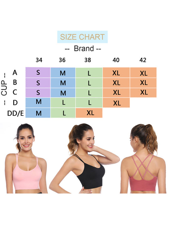 Heidi-Mode | 3Er Pack Damen Sport Bh Gepolstert Crisscross Yoga Bh Nahtlos Mittel Impact Fitness Activewear