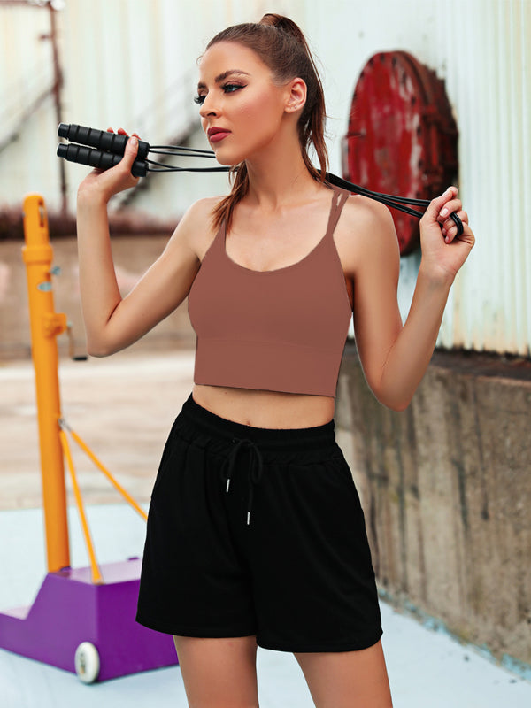 Heidi-Mode | 3Er Pack Damen Sport Bh Gepolstert Crisscross Yoga Bh Nahtlos Mittel Impact Fitness Activewear