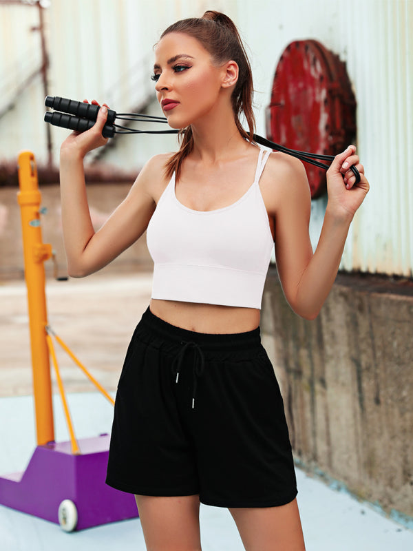 Heidi-Mode | 3Er Pack Damen Sport Bh Gepolstert Crisscross Yoga Bh Nahtlos Mittel Impact Fitness Activewear