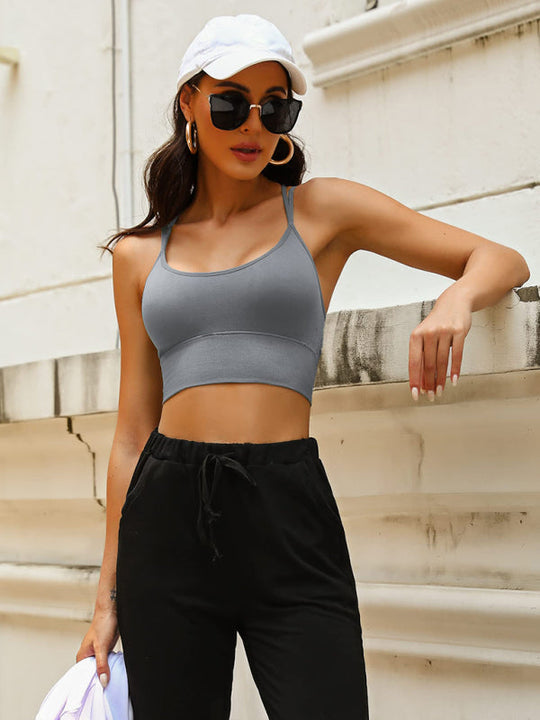 Heidi-Mode | 3Er Pack Damen Sport Bh Gepolstert Crisscross Yoga Bh Nahtlos Mittel Impact Fitness Activewear