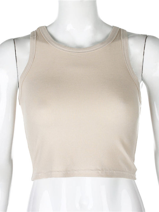 Heidi-Mode | Damen Unifarben Basic Unterzieh Stretch Tanktop