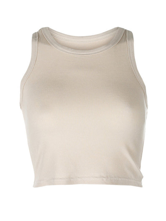 Heidi-Mode | Damen Unifarben Basic Unterzieh Stretch Tanktop