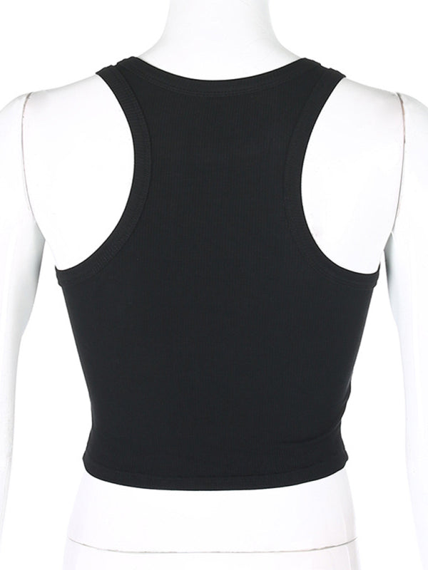Heidi-Mode | Damen Unifarben Basic Unterzieh Stretch Tanktop