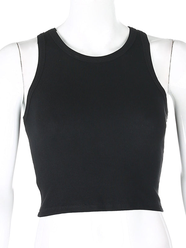 Heidi-Mode | Damen Unifarben Basic Unterzieh Stretch Tanktop