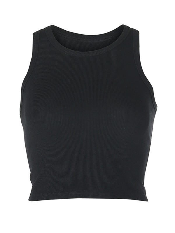 Heidi-Mode | Damen Unifarben Basic Unterzieh Stretch Tanktop