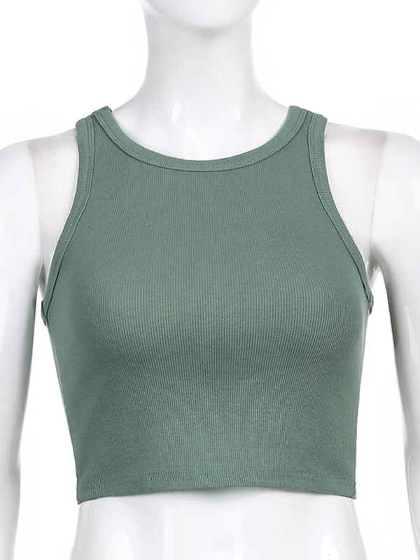 Heidi-Mode | Damen Unifarben Basic Unterzieh Stretch Tanktop