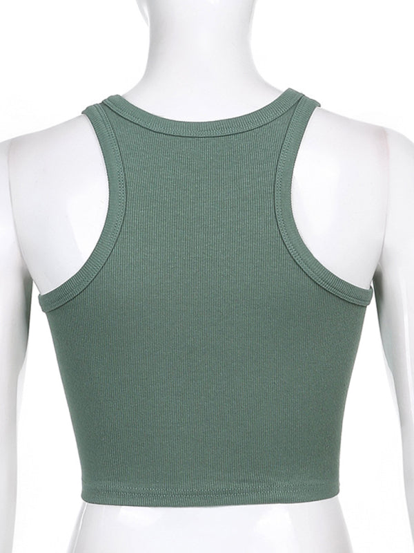 Heidi-Mode | Damen Unifarben Basic Unterzieh Stretch Tanktop