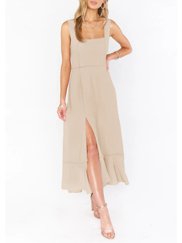 Heidi-Mode | Damen Elegantes und Modisches Pendel Schlitz Französisches High-end Gefühl Kleid