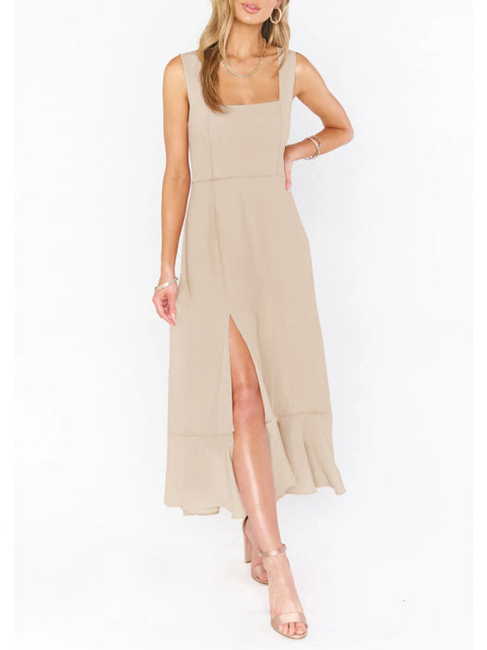Heidi-Mode | Damen Elegantes und Modisches Pendel Schlitz Französisches High-end Gefühl Kleid