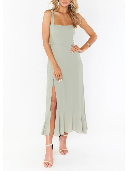 Heidi-Mode | Damen Elegantes und Modisches Pendel Schlitz Französisches High-end Gefühl Kleid