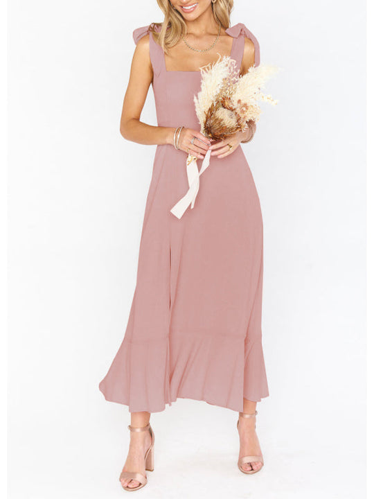 Heidi-Mode | Damen Elegantes und Modisches Pendel Schlitz Französisches High-end Gefühl Kleid