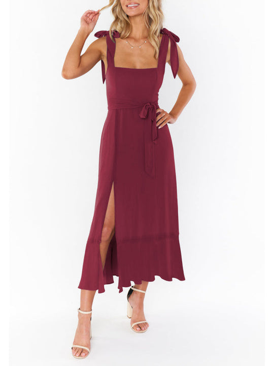 Heidi-Mode | Damen Elegantes und Modisches Pendel Schlitz Französisches High-end Gefühl Kleid