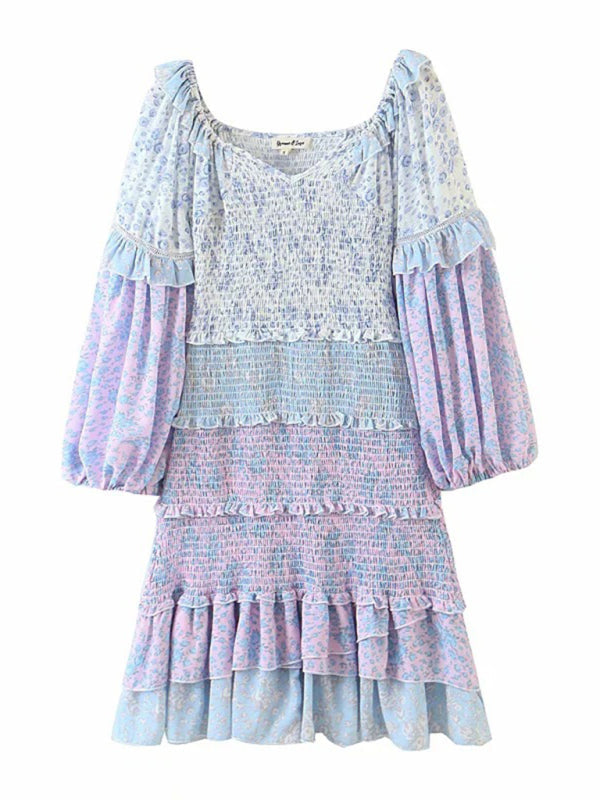 elegantes Sommerkleid mit Puffärmeln und offenen Schultern für Damen | Marion