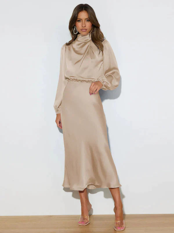 Elegante Festkleider mit langen Ärmeln