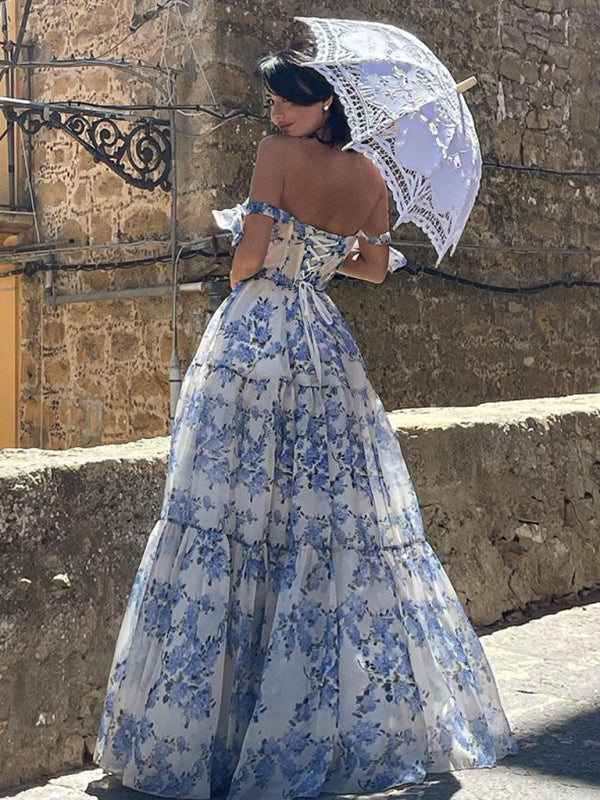 Heidi-Mode | Damenmode Ein Schulter Pailletten Lange Schwanz Abendkleid