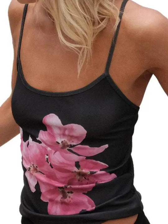 Heidi-Mode | Neues Frühling und Sommer kontrastierende Farbe sexy rückenfreies schlankes Top für heiße Mädchen