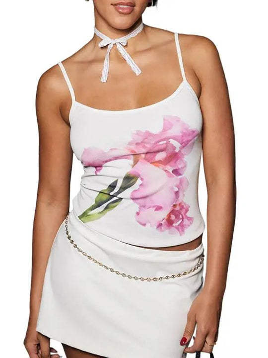Heidi-Mode | Neues Frühling und Sommer kontrastierende Farbe sexy rückenfreies schlankes Top für heiße Mädchen
