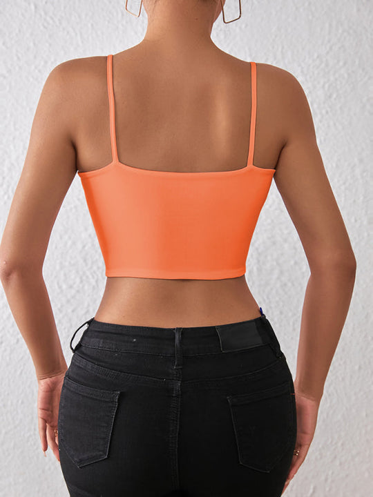 Heidi-Mode | Frühling und Sommer sexy bauchfreies Spaghetti-Top