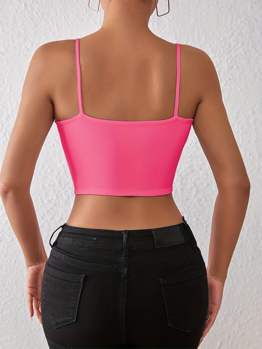 Heidi-Mode | Frühling und Sommer sexy bauchfreies Spaghetti-Top