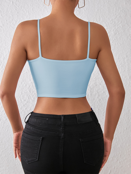 Heidi-Mode | Frühling und Sommer sexy bauchfreies Spaghetti-Top
